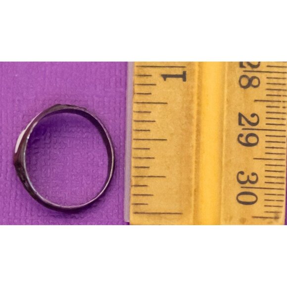 Size 4 1/2, Vintage Star-shaped American Themed Ring - Q38 - Picture 3 of 3